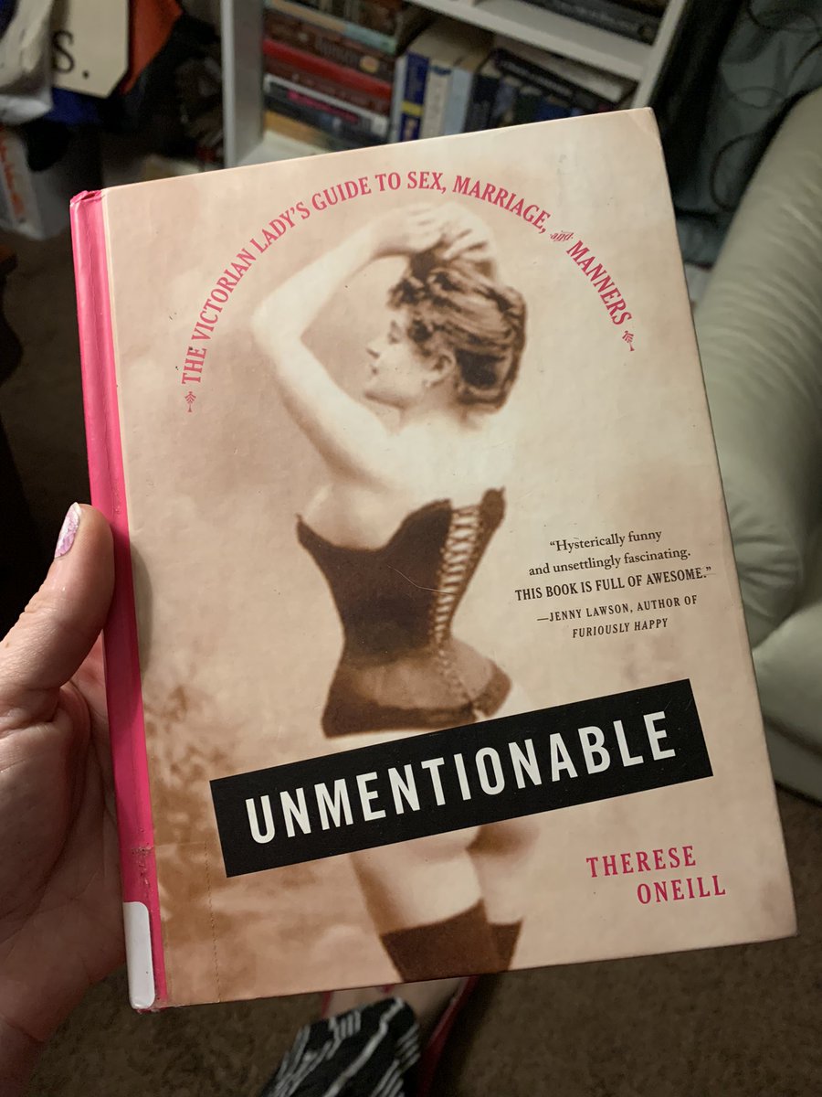 BiblioBerg's tweet photo. Unmentionable is your hilarious, illustrated, scandalously honest guide to the secrets of Victorian womanhood.Where to relieve yourself How to conceal your loathsome addiction to menstruating What to expect on your wedding night Why masturbating will kill you #libraryfind ๐ https://t.co/oLA3hrZXow