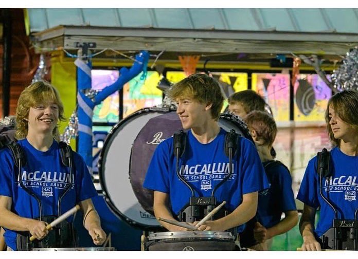 MACKnightsBand's tweet photo. Mac wins the Taco Shack Bowl Spirit competition! π And Happy Birthday to Mr. Pride, our Percussion Director! πΈ Rene Renteria #gomacband https://t.co/3WvvmSW83n