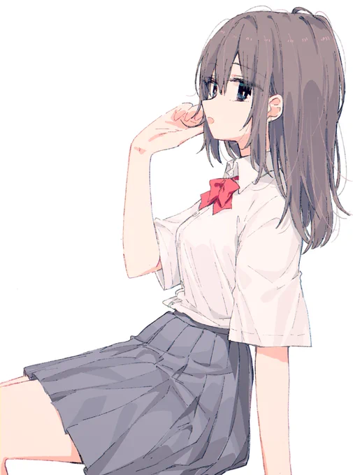 「夏らしいこと、もっとしたかったなぁ」と思っている女子高生 