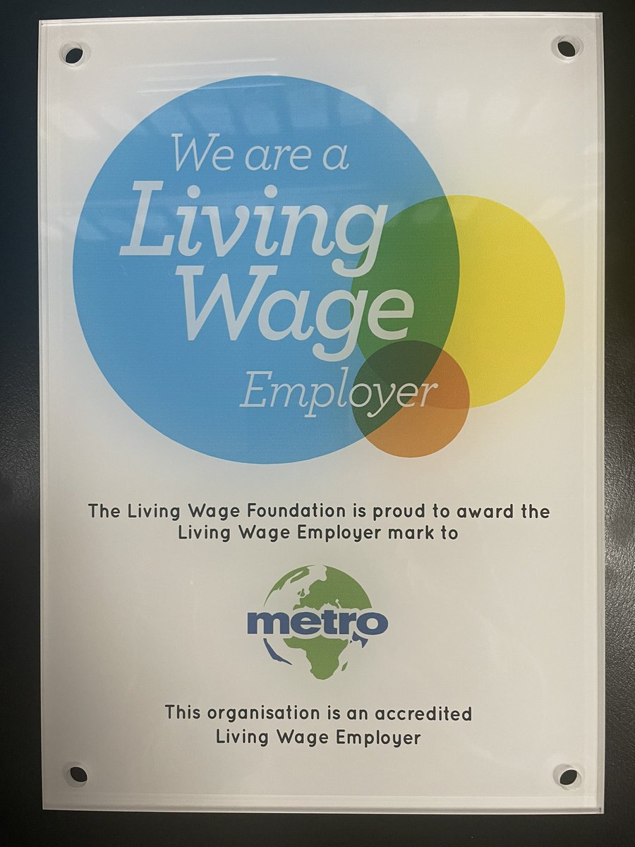 A very welcome addition to our accreditation wall today <a href="/MetroShipping/">Metro</a>. With the rising cost of living, it’s more important than ever to do the right thing.