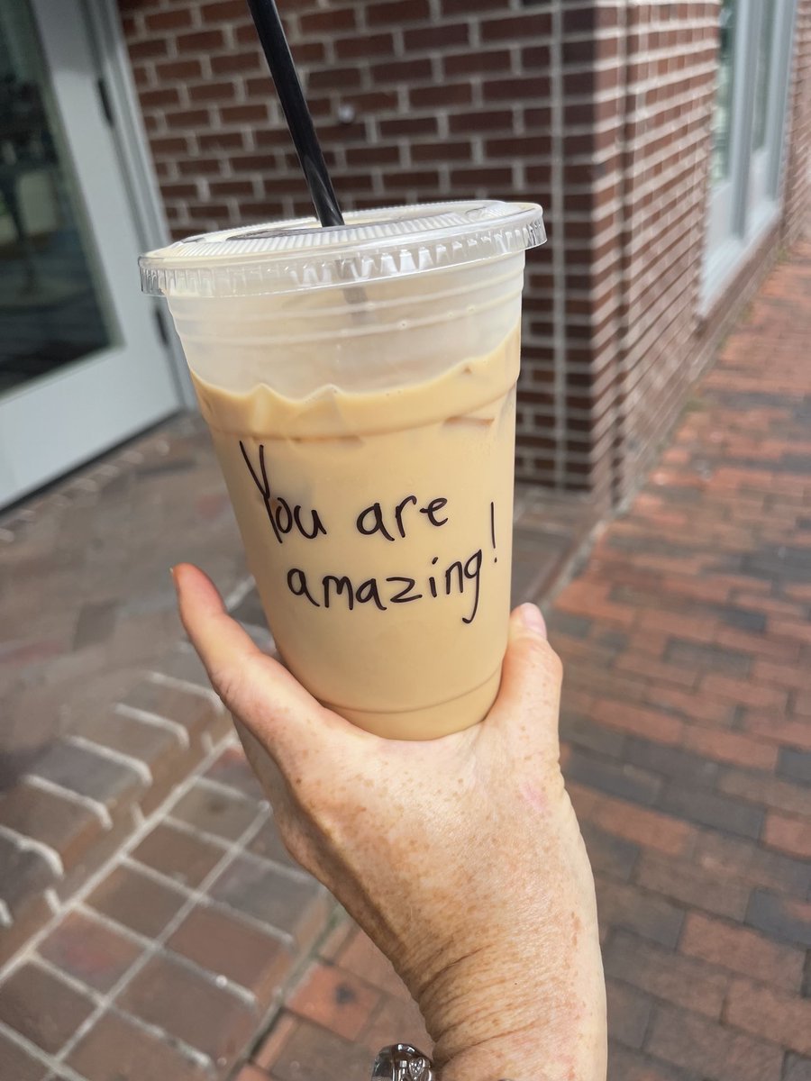 Just when I thought I couldn’t love my fave coffee shop more! Thanks ⁦@bittyandbeaus⁩ #coffeeaffirmations #deibertcharm #inclusiveworkculture