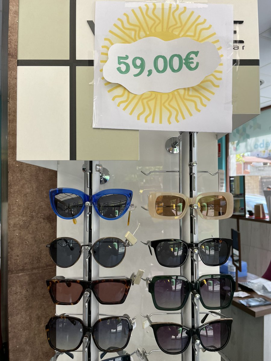 OPTICAUTEBO's tweet photo. No tienes gafas de sol?! Contamos con una selección por solo 59,00€ https://t.co/Wmg3WUZFRk