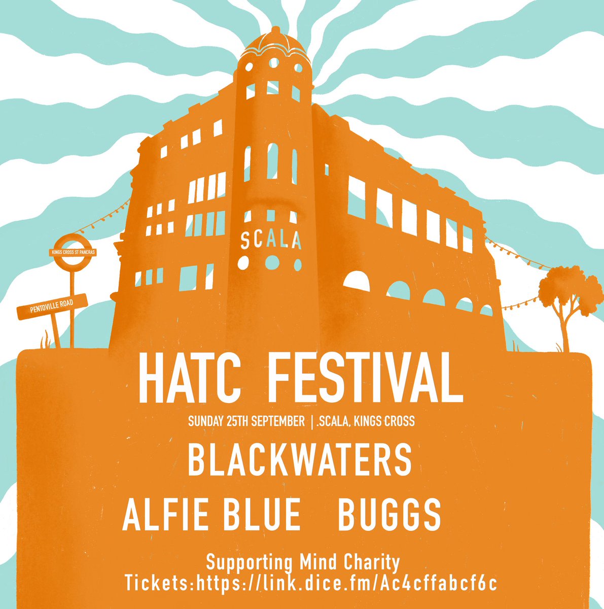 Pleased to reveal that we are in the first drop of artists to be announced for the <a href="/HATCmedia/">Head Above The Clouds</a> festival at the <a href="/ScalaLondon/">Scala</a> on the 25th of September. Tickets here: dice.fm/event/p2ee8-ha… ☀️