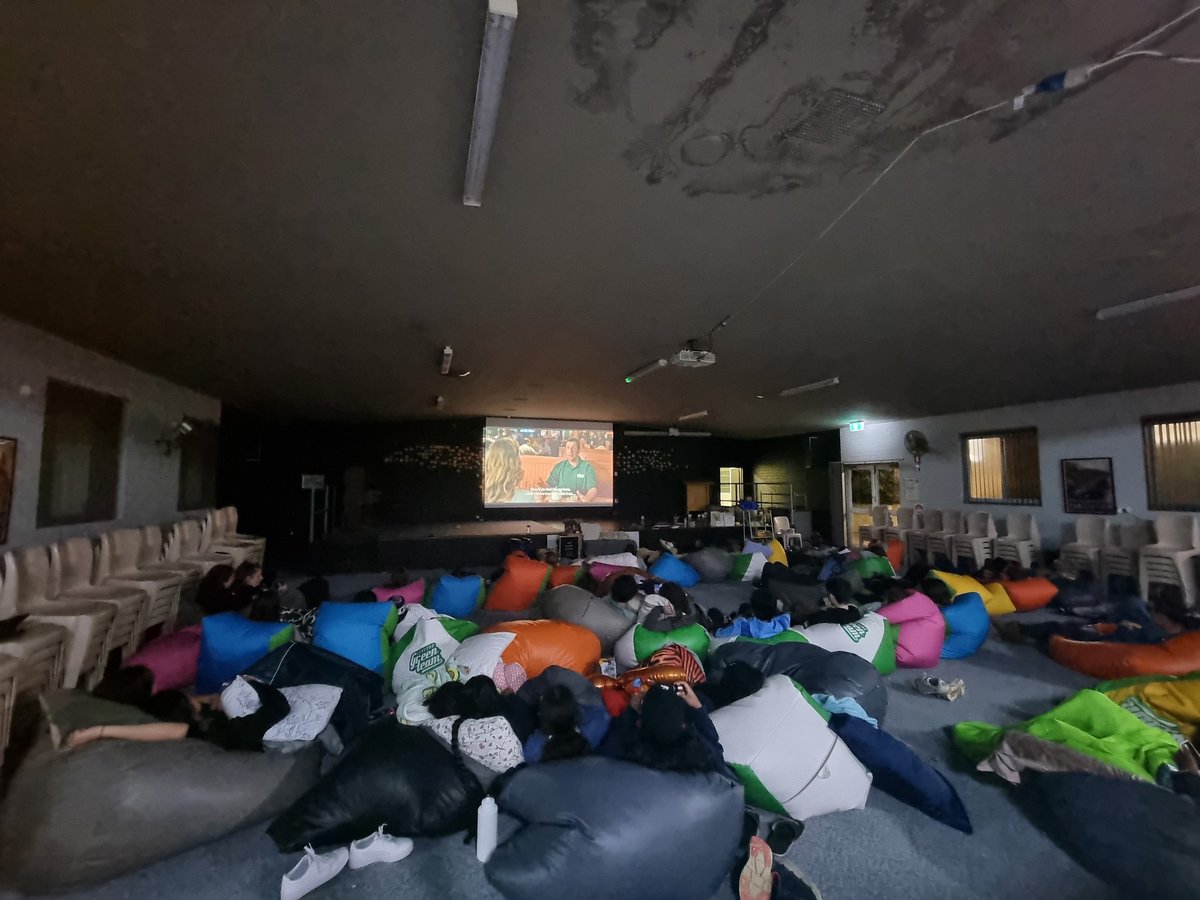 Movie Night to finish off the final night of Year 11 Retreat 🎬 #HCCEllenbrook