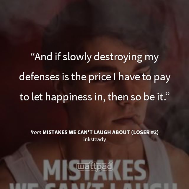 4msloane's tweet photo. "And if slowly destroying my defenses is the price I have to pay to let happiness in, then so be it."
#MWCLAChapter33 https://t.co/5apWOvUyqa