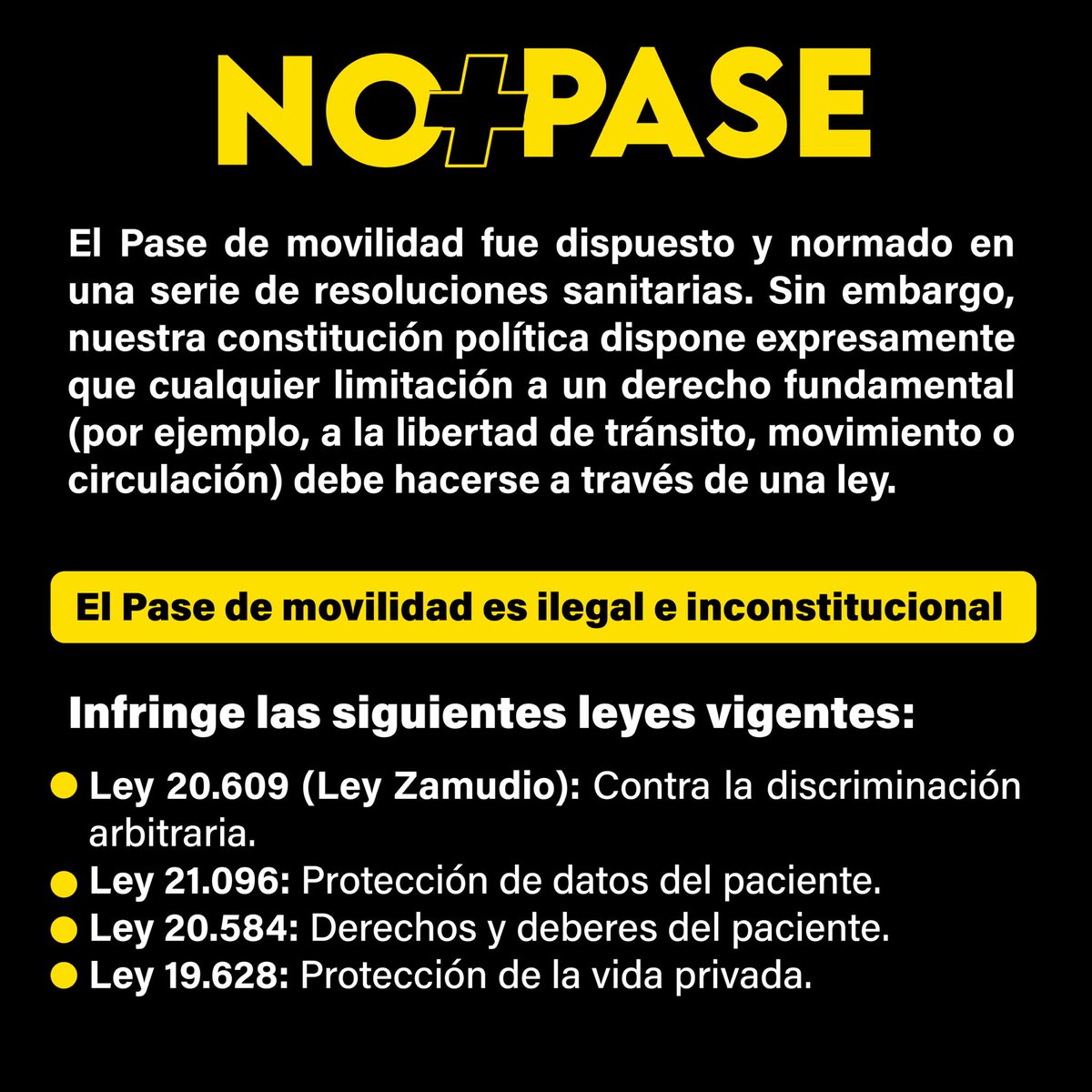 nomas_pase's tweet photo. Chileno empoderado, ¡jamás será esclavizado!

 #nomaspase #chaopase #niunadosismas #dictadurasanitaria https://t.co/0Wmu3oDFBa