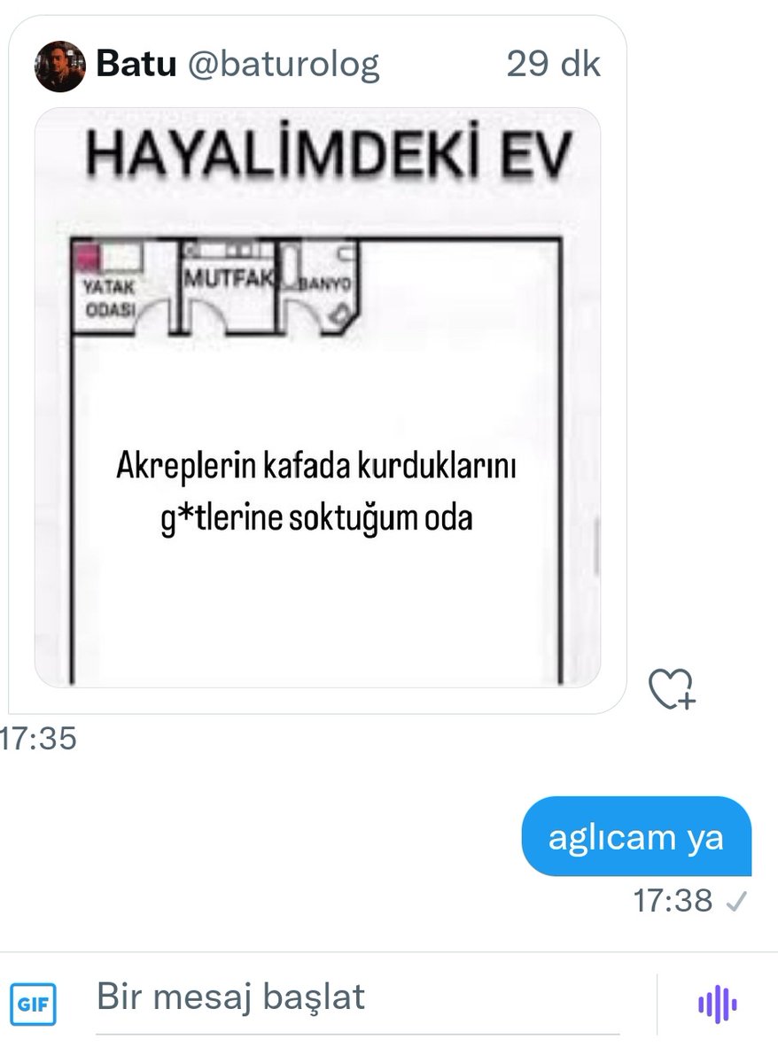 günde 20 defa kafanda kurmuşsun mesajı almazsam rahat edemiyorum