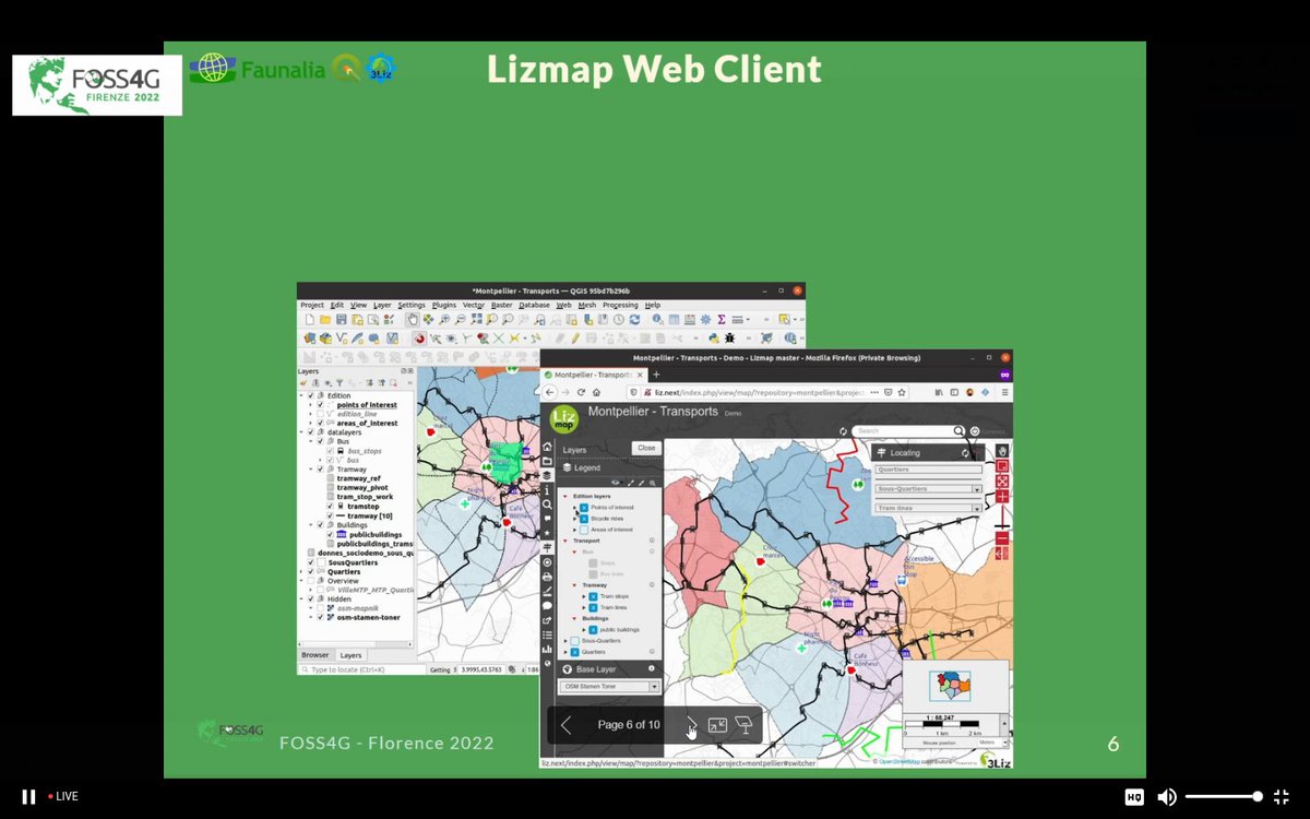 maptheclouds's tweet photo. Matteo Ghetta, Etienne Trimaille - 'Dataviz in QGIS and on the web, at #FOSS4G2022.
Talk: https://t.co/acjeM94RYe
#OSGeo #FOSS4G #maps #QGIS #DataPlotly
@ghtmtt @etrimaille https://t.co/vDxq11mtD7