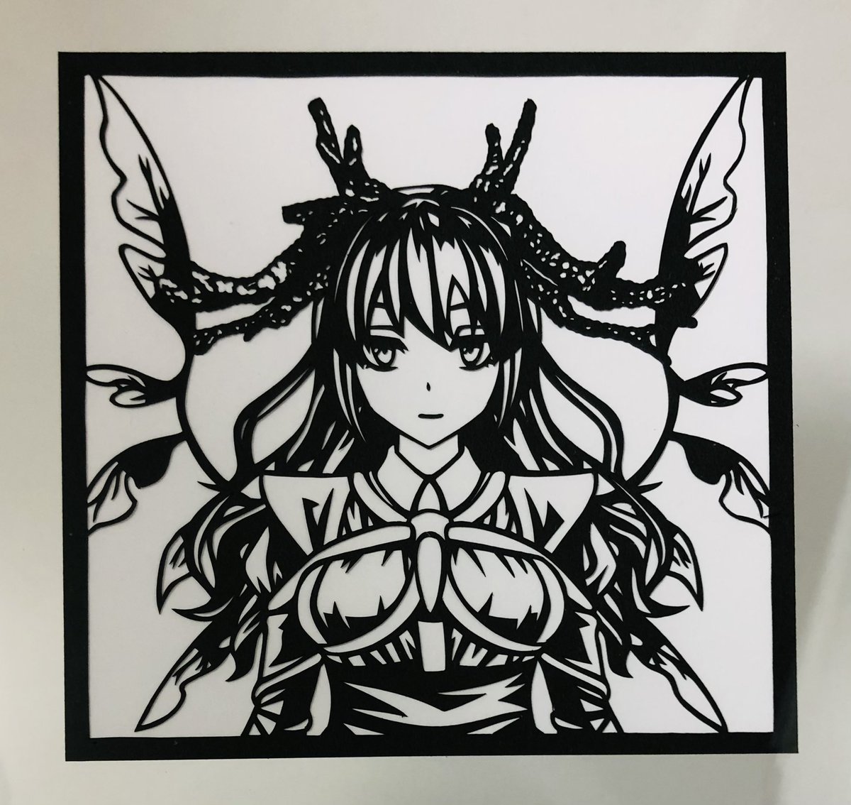 悪魔サヤンさん。

#悪魔サヤン
#切り絵 