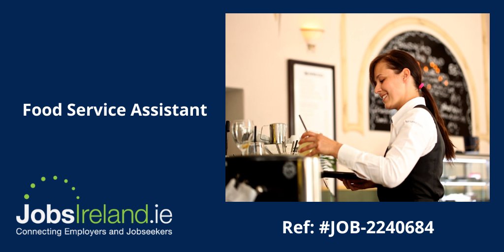 jobsireland's tweet photo. Food Service Assistant
Ref: #JOB-2240684
Location: Kinsale, County Cork
For more information, please visit: https://t.co/8jOH8NRTON
#foodserviceassistant #kinsale #countycork #corkjobs
@jobsireland
@welfare_ie https://t.co/czpRopUCWL
