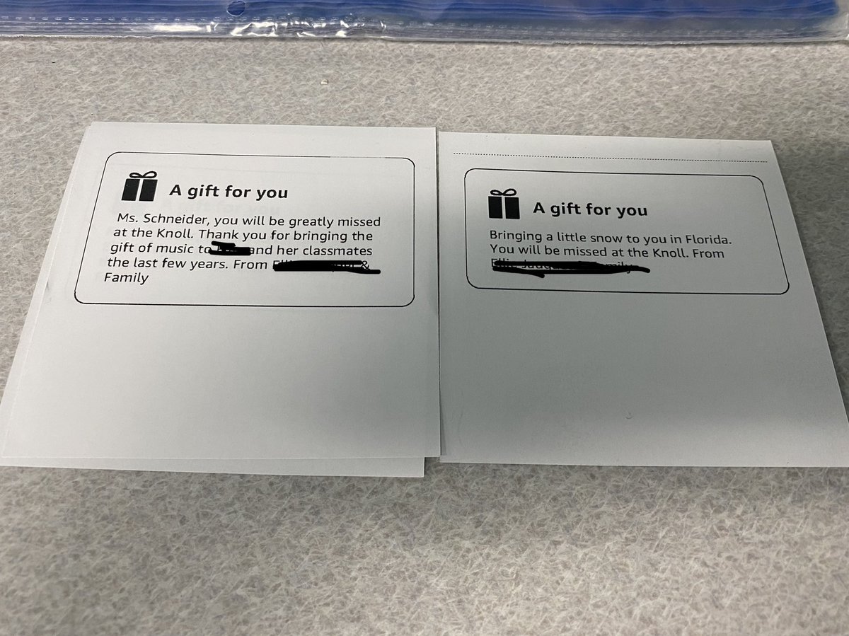 Got the sweetest gift yesterday from one of my kiddos. Missing my Knoll students so much and hope they have the best year yet! Thank you so much!! ❤️ <a href="/HJauquetwrites/">Heather Jauquet</a>