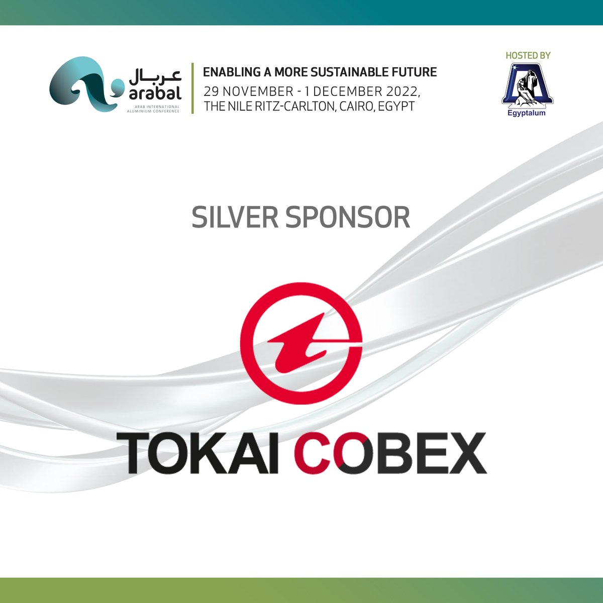 Arabal_'s tweet photo. We are pleased to announce Tokai Cobex as our 2022 Silver Sponsor.

Tokai Cobex is operating worldwide, as a manufacture and developer of premium carbon and graphite products. 

For more information, please visit https://t.co/Ap8XpBhvri 

#ARABAL #ALUMINIUM #EGYPT https://t.co/SkhVqU0T6U