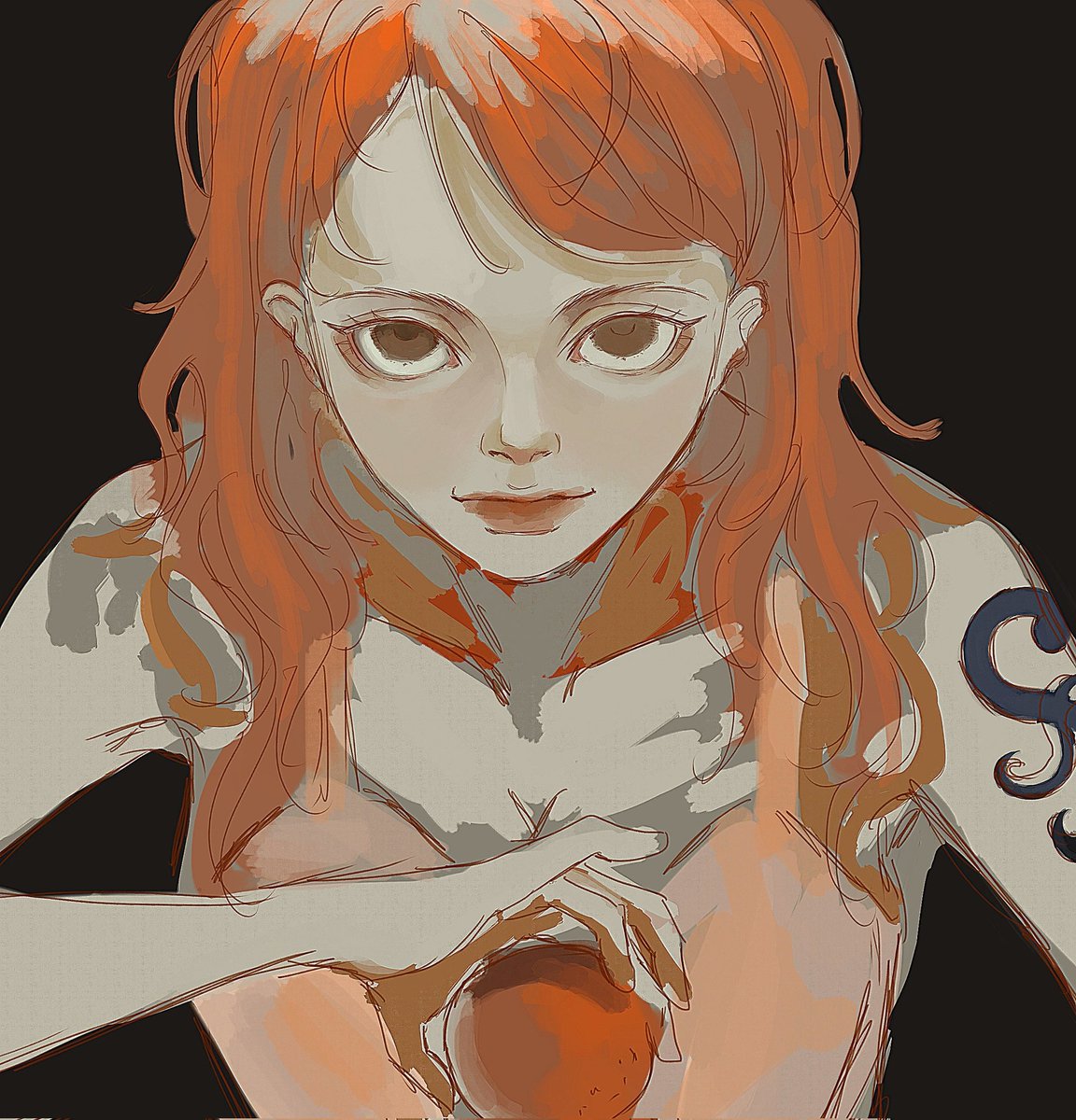 Color-sketch my favorite char 😘
#FANART #nami #Onepiecefanart #csp