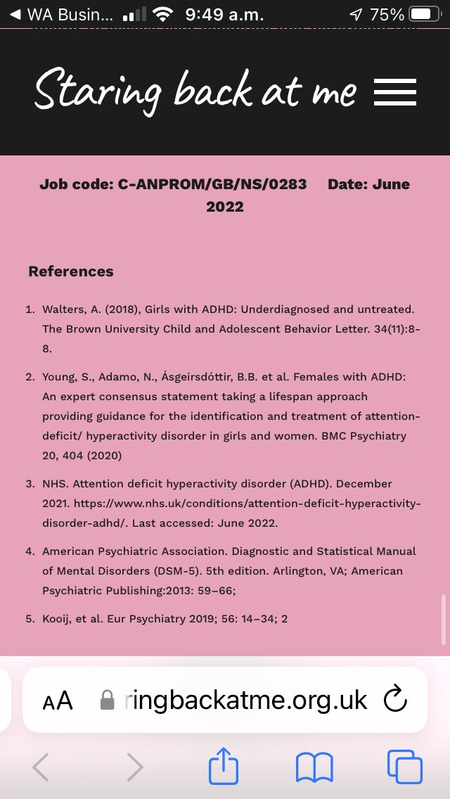 elifarmen's tweet image. References Adhd women #backatme