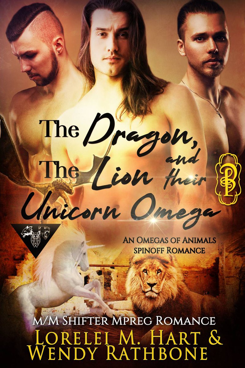 Omega unicorn shifter, Chann, loves his job at the new club Animals SD. Though he never expected to find his fated mates there.
#PreOrder THE DRAGON, THE LION, AND THEIR UNICORN OMEGA by Lorelei M. Hart &amp; Wendy Rathbone
decadentpublishing.com/the-dragon-the…
#MMRomance #MPreg #PNR #Reading