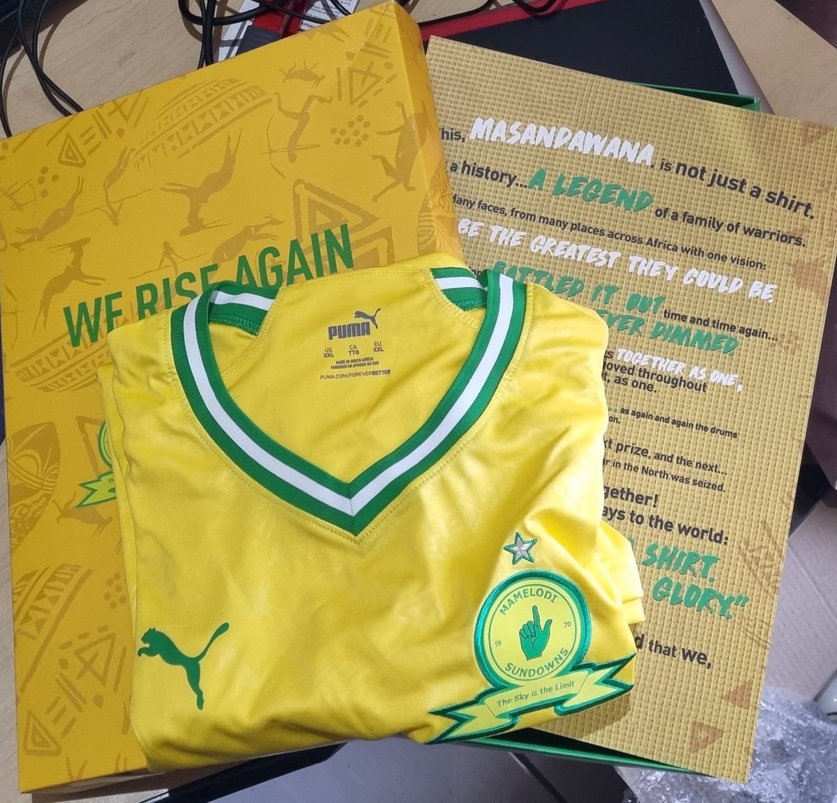 MathewsMpete's tweet image. Courtesy of @PUMASouthAfrica and @DougCarew, I'm giving away a @Masandawana replica jersey to a lucky follower. To stand a chance, like this tweet &amp;amp; follow me. The lucky winner will be chosen randomly by me, and inboxed by myself tomorrow, Friday @ 16h00. 
The shirt's worth R1200