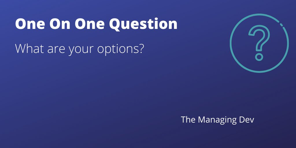 managingdev's tweet image. One on one question to start a coaching convo #QuestionOfTheDay