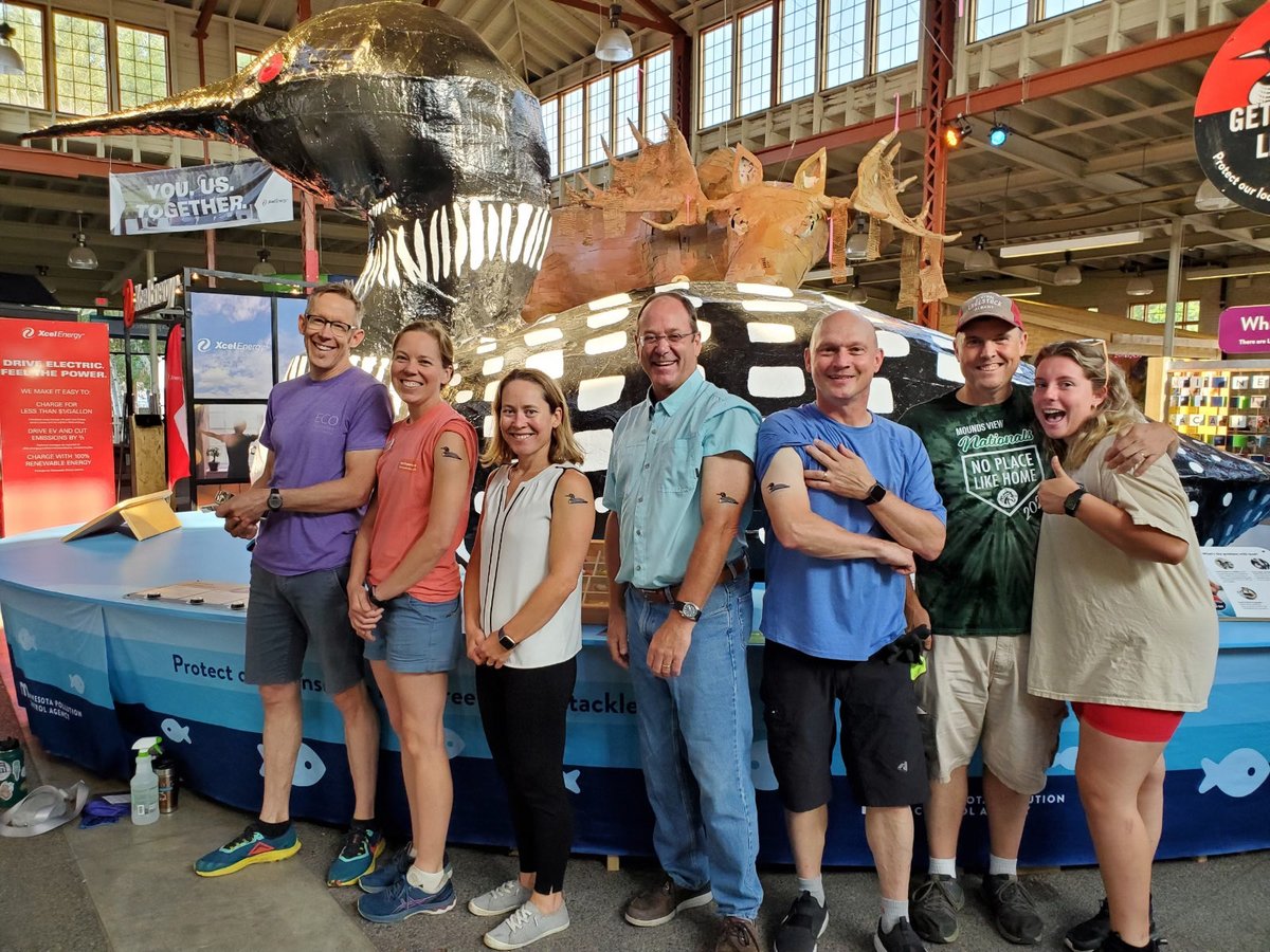 KesslerKatrina2's tweet photo. First day of the #MNStateFair! Thanks to all of the dedicated @MnPCA staff and volunteers for your work to develop another extraordinary EcoExperience. Don’t miss the giant recycled cardboard moose and supersized loom from #virginiaMN https://t.co/t6bpvLqjrP