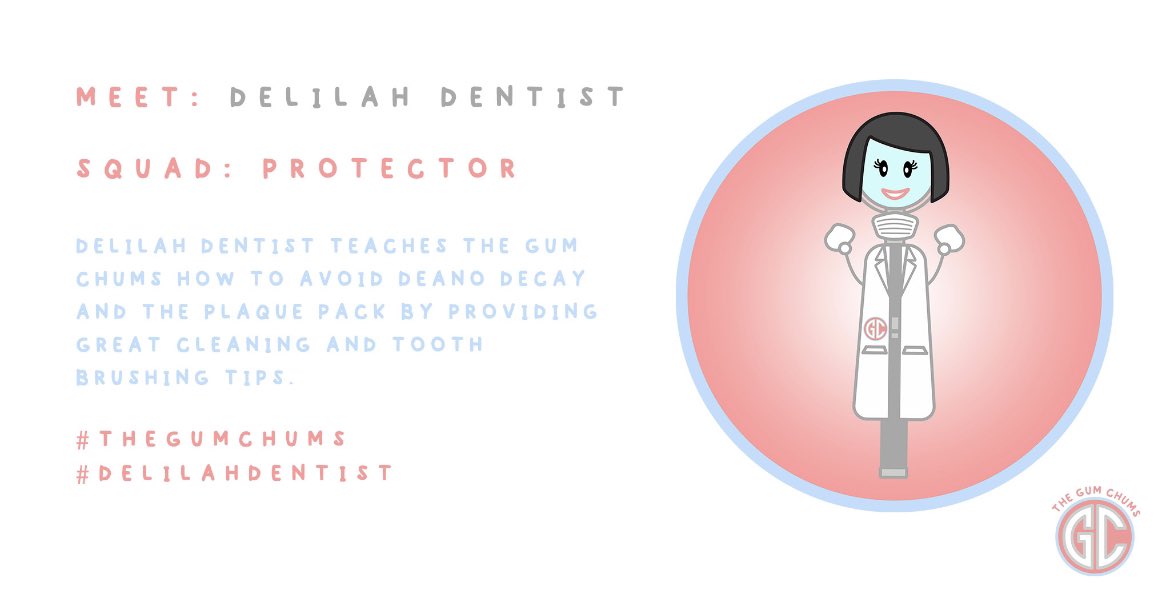 “Hello everyone! My name’s Delilah Dentist and my job is to guide you on how to look after your teeth and gums” 🦷🪥 #thegumchums #delilahdentist #dentistry