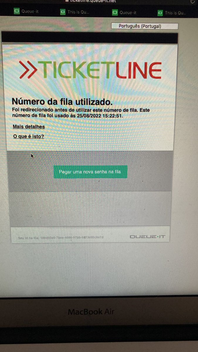 SaletaAlberti's tweet photo. Increíble lo que me ha pasado al querer comprar las entradas de @Coldplay para Coimbra con @tickeline . Estaba en el 9136 y cuando por fin me ha tocado, me dice que ha sido utilizado el url y luego que era incorrecto. En serio? Desde las 7:50 de la mañana esperando… #Timada https://t.co/noYzoNTKXb