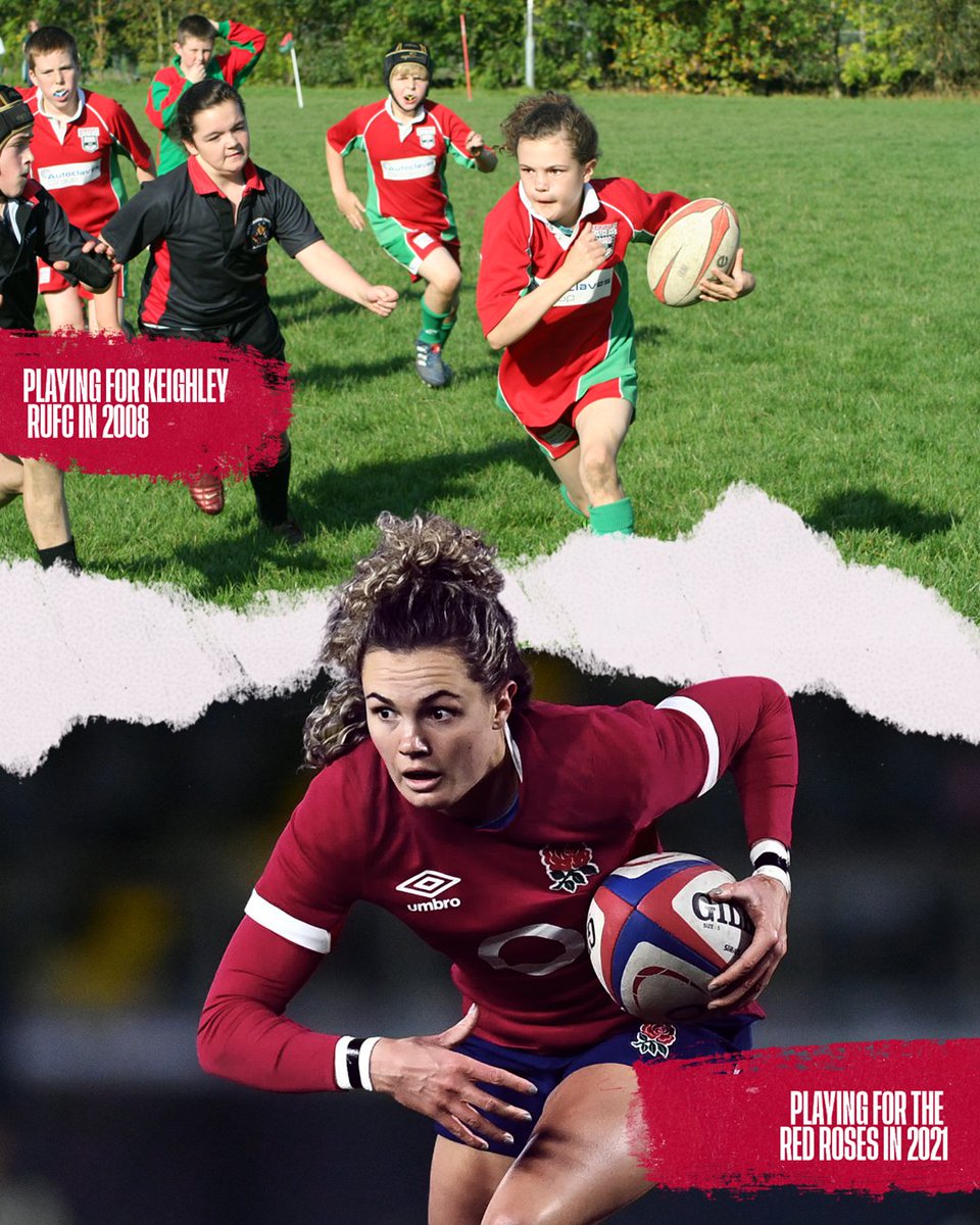 From @KeighleyRUFC to playing for England 🏴󠁧󠁢󠁥󠁮󠁧󠁿

<a href="/elliekildunne/">ellie kildunne</a> | #RedRoses