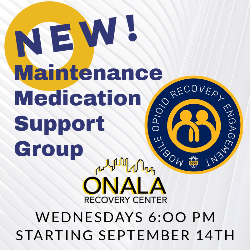 PittSTREAM's tweet photo. NEW! Starting September 14th at 6 PM, a new maintenance medication support group, facilitated by @PittTweet's Mobile Opioid Recovery Engagement (MORE) is starting at @Onala_Recovery! 

Learn more here: https://t.co/DAYC9PbZSN https://t.co/96du2lqdJe