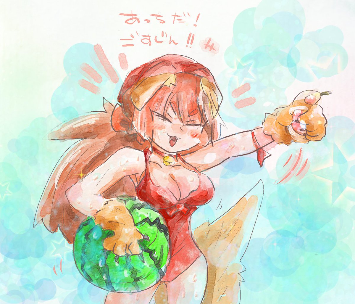 「水も滴るよいキャット 」|なおるなのイラスト