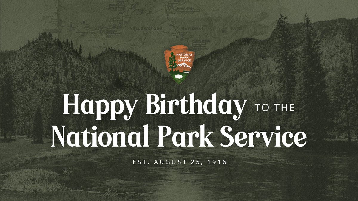 Happy Birthday to the @NatlParkService! Celebrate 106 years of NPS by exploring these American treasurers without an entrance fee today.