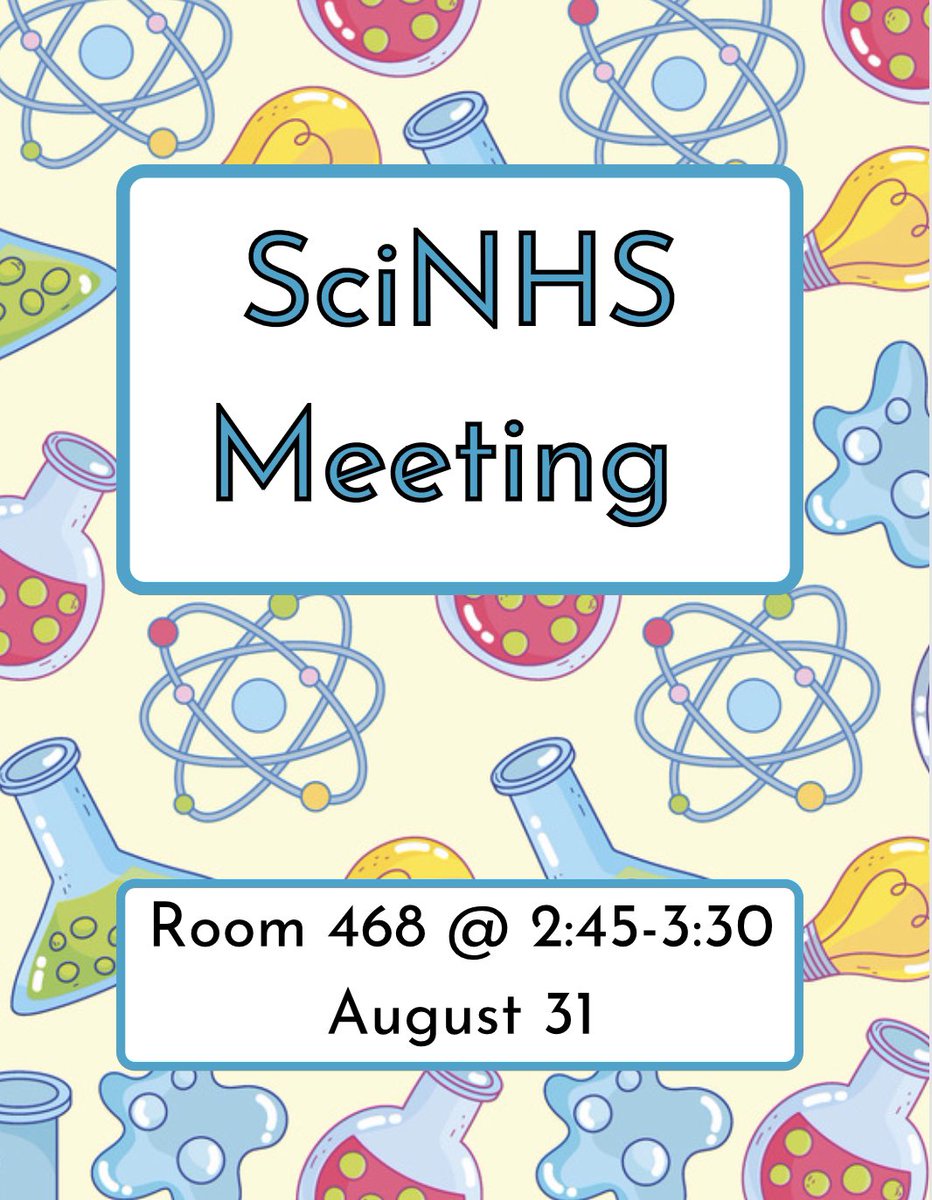 We are back!!  Our first meeting is coming up soon! ! Mark your calendars and bring a friend!! 🧬🥼
