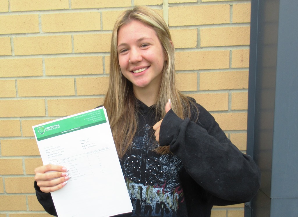 Congratulations to Millie Gorey who gained a 9 in Dance, 7s in English Literature, History and Maths, 6s in English Language and Music, and 7/6/6 in Triple Science.
<a href="/satrust_/">Spencer Academies Trust</a>
 #gcses2022
#BeInspiredandAchieveTogether