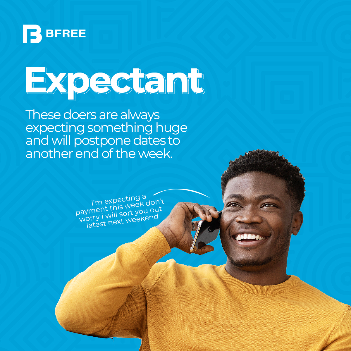 bfree_global's tweet photo. Our doers come in different types and we love them like that.π
What type are you? Tell us in the comment.
#bfree #loanrepayment #ethicalcreditcollection #creditmanagement #debtfreejourney https://t.co/avwZEMOpv6