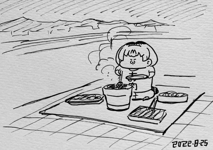 バルコニーで肉を焼くサーバルちゃん 