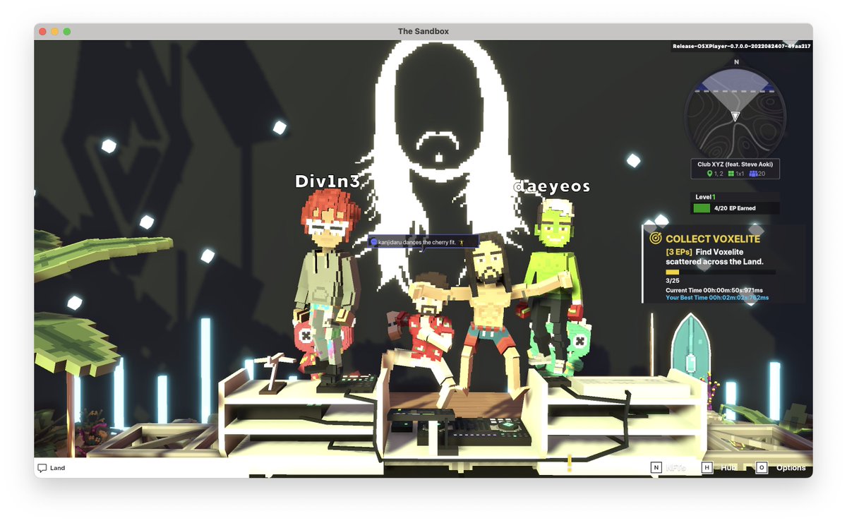 kanjidaru's tweet photo. @TheSandboxGame @steveaoki I just participated in the #SandboxAlphaS3Giveaway for a chance to win 500 SAND! On stage with Steve Aoki, check out my screenshot below!
👇 https://t.co/FrYruuw3VA