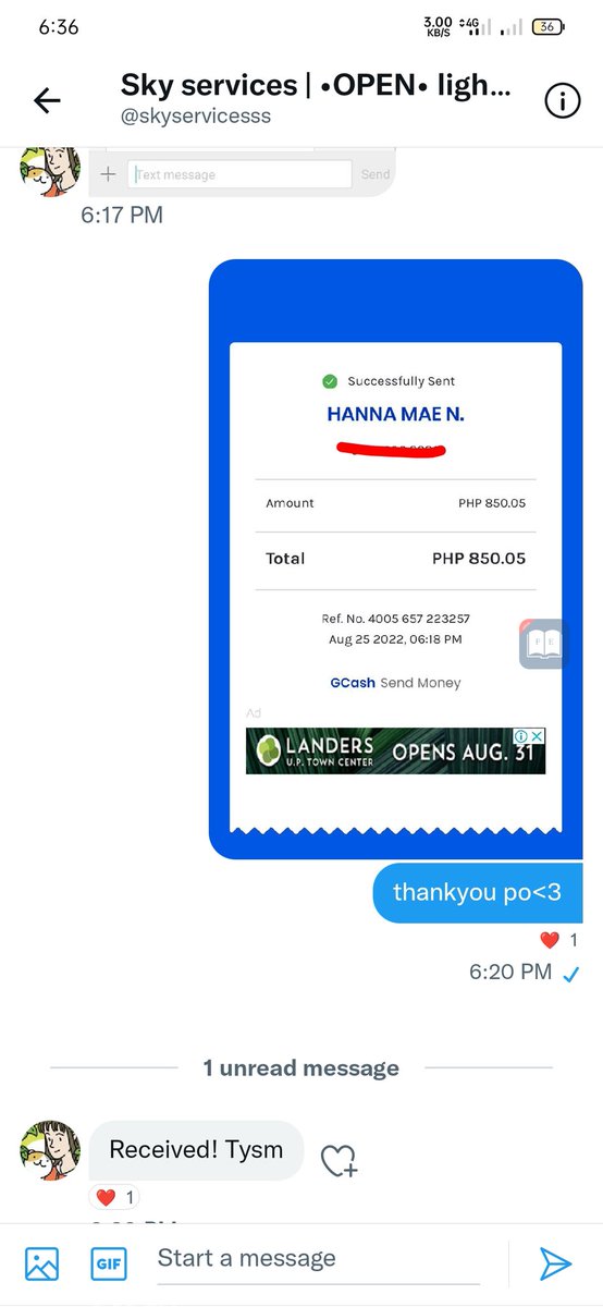 nixtradingg's tweet photo. 🍂Proof of Transaction🍂
globe load convert to GCash 19%dc
trade load to gcash

Thankyouu for trusting ❤️ https://t.co/er7I79sIKd