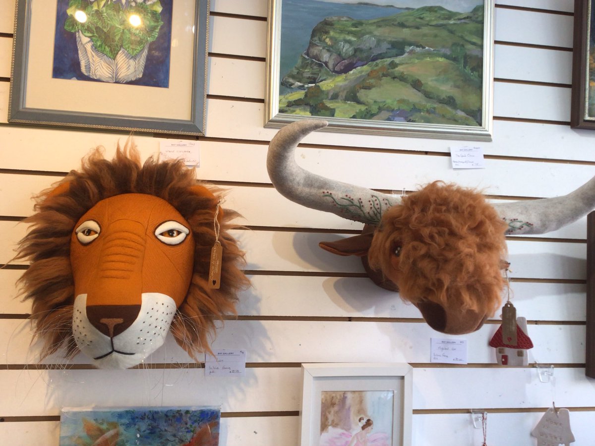gallery_bay's tweet photo. Sylvia Ewing’s felt taxidermy. https://t.co/mjgiz6XO6S