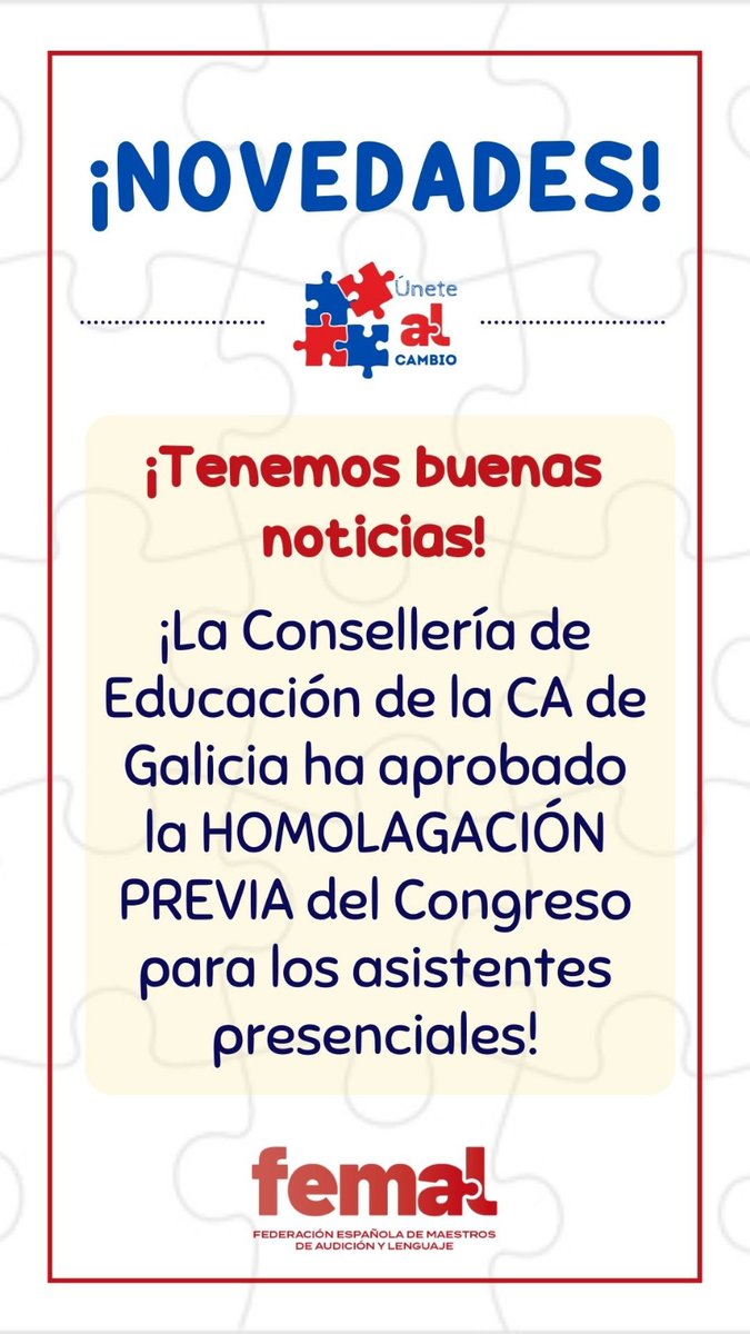 Femal_al's tweet photo. 📢 Novedades #CongresoFEMAL ⬇️
#FEMAL #ÚneteAlCambio https://t.co/3C3QFZDyxl