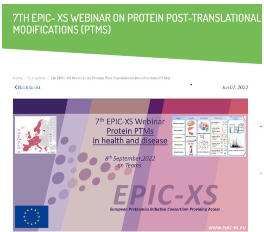EPIC-XS (@epic_xs) on Twitter photo Mark your calander for our FREE Webinar! Protein PTMs in Health and Disease. Organized by <a href="/BonaldiTiziana/">tiziana bonaldi</a> and <a href="/KrisGevaert_VIB/">Kris Gevaert</a> Registration and program details - research.ieo.it/our-events/7th…
Direct registration - bit.ly/EPICXSregistra… Mark your calander for our FREE Webinar! Protein PTMs in Health and Disease. Organized by <a href="/BonaldiTiziana/">tiziana bonaldi</a> and <a href="/KrisGevaert_VIB/">Kris Gevaert</a> Registration and program details - research.ieo.it/our-events/7th…
Direct registration - bit.ly/EPICXSregistra…