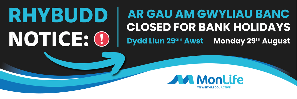 We will be closed for the August Bank Holiday, Monday 29th August. Don’t forget #MonLife Active members have access to Live & On Demand classes delivered by your favourite MonLife, Technogym and Les Mills instructors. Also, check out our range of free videos on YouTube.