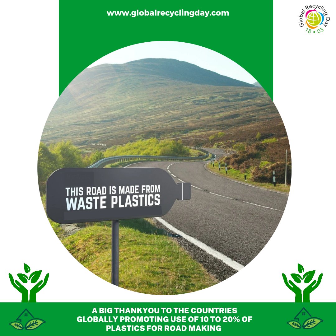 RanjitBaxi's tweet photo. Need to #increase use of #PlasticWaste for #RoadMaking #Globally. In #India following #GovernmentOrder in November 2015 it's #mandatory for road developers to use #WastePlastic, along with #bituminous mixes, for #RoadConstruction. @PMOIndia @Cop27P @_AfricanUnion @UNEP @UNFCCC https://t.co/K0YYkC8CCo