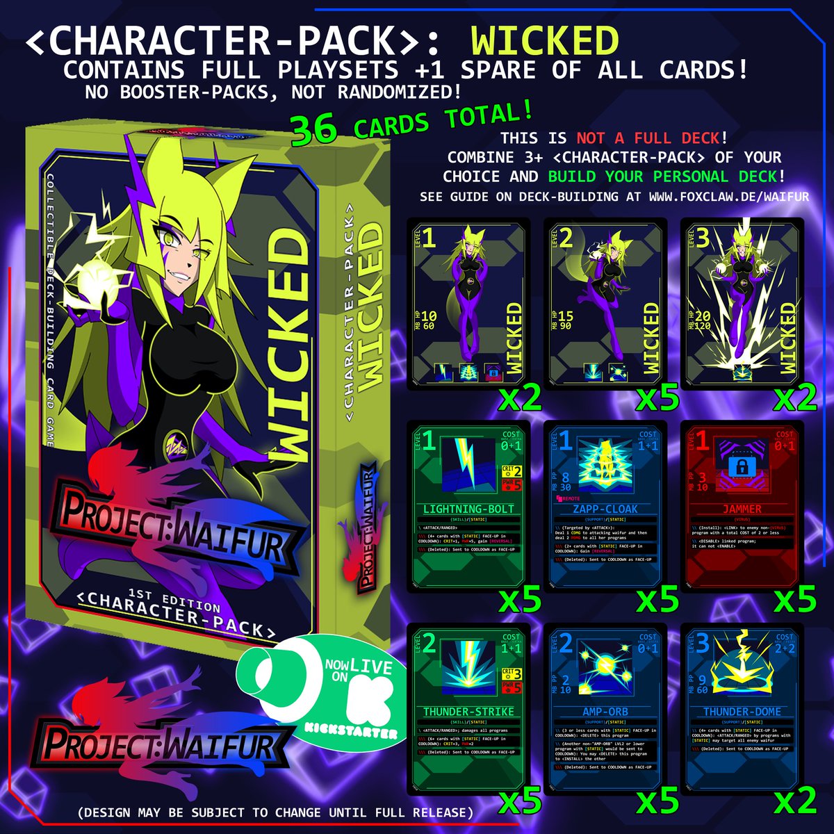 ProjectWaifur's tweet photo. Now LIVE on #KICKSTARTER !
>>> https://t.co/voeafoCSg4
>>> https://t.co/ChdeBiGFG7
#ProjectWaifur #waifur #waifus
#anime #cardgame #tcg #lcg #livingcardgame
#megamanbattlenetwork #megaman #megamanzero #waifu
#yugioh #magicthegathering #mtg #cardfightvanguard #pokemontcg #pokemon https://t.co/FJT3Iz3LHb