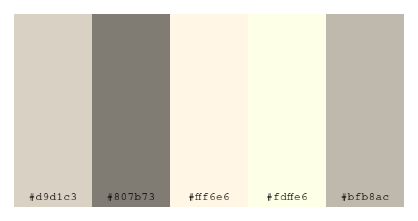 ColPaletteBot's tweet photo. Beep beep, here's a pretty color palette for you!
color-scheme.js parameters used:
- hue: 275
- variation: pale
- colors: #d9d1c3, #807b73, #fff6e6, #fdffe6, #bfb8ac
Have a lovely day!
#twitterbot #colorpalette #colors #palette #prettycolors https://t.co/W328KOnQMv
