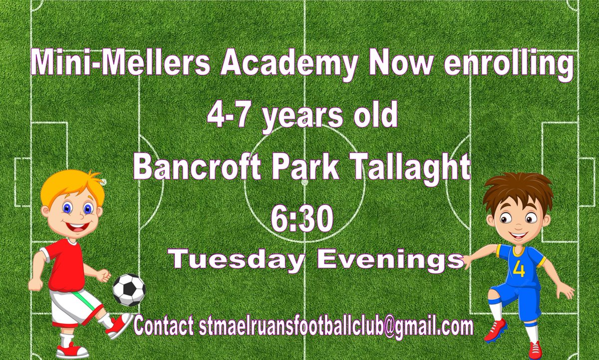 All boys &amp; girls aged 4-7 are welcome to come and join us ⚽️⚽️