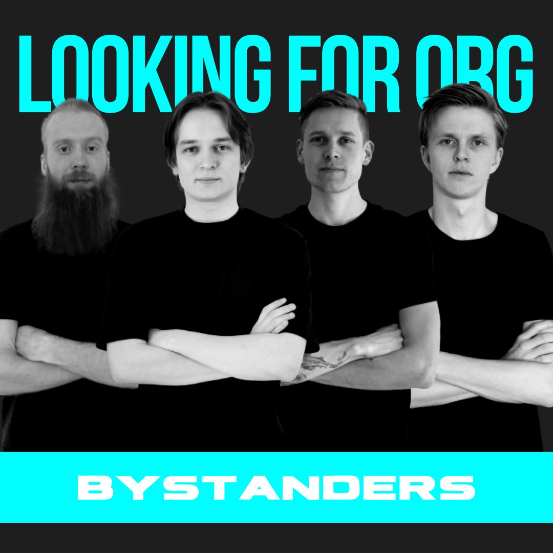 📣WE'RE LOOKING FOR AN ORGANISATION!📣
With great results in Gloot and our qualification to PCS, we're looking to be competing for the top spots to qualify for PGC.
We are a professional and structured team that is searching for help to consolidate ourselves at the top of EU PUBG
