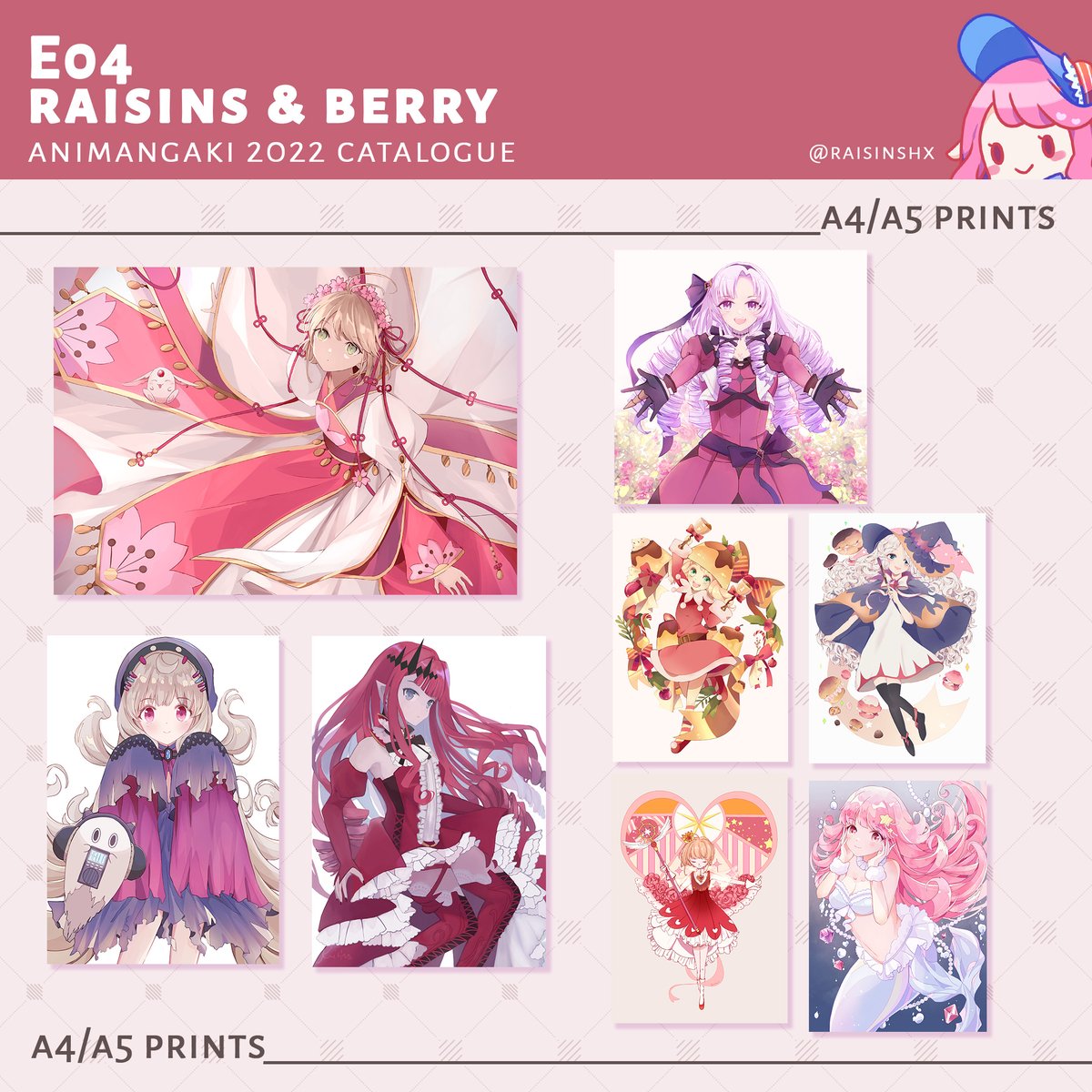 🌸Retweets appreciated🌸 Hello guyssss! I'll be boothing at E04 for the upcoming #amg2022 with @bbuberry_tiger ! Here's our booth catalogue and see you all during the event! Other parts in thread(1/4)