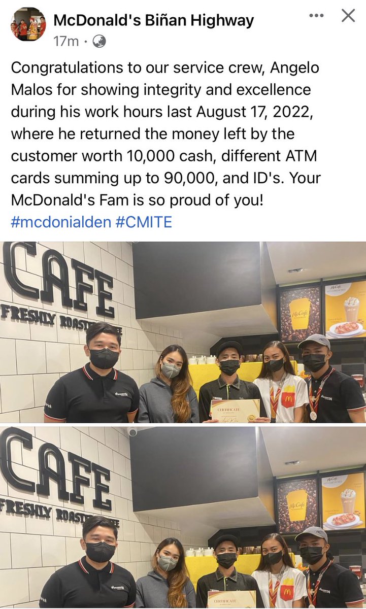 NastyMe6's tweet photo. Iba!! #McdoNiAlden @aldenrichards02 #ALDENRichards the Alden fanmily is proud of you too!! Keep up the good work and blessings will return to you, tenfold!! You’re truly an angel, Sir Angelo Malos!! https://t.co/QdErHWOv42