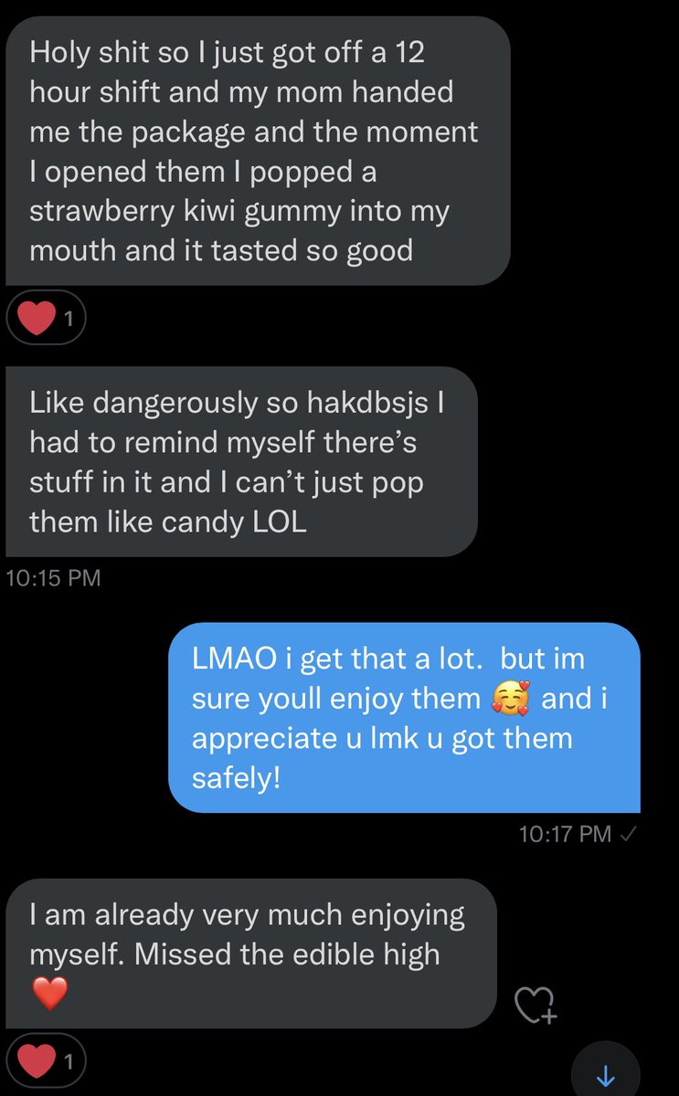 infusionsbyem's tweet photo. some very positive Summer Fuzion gummy collection feedback 💚💚 https://t.co/QiCWVyxHgH