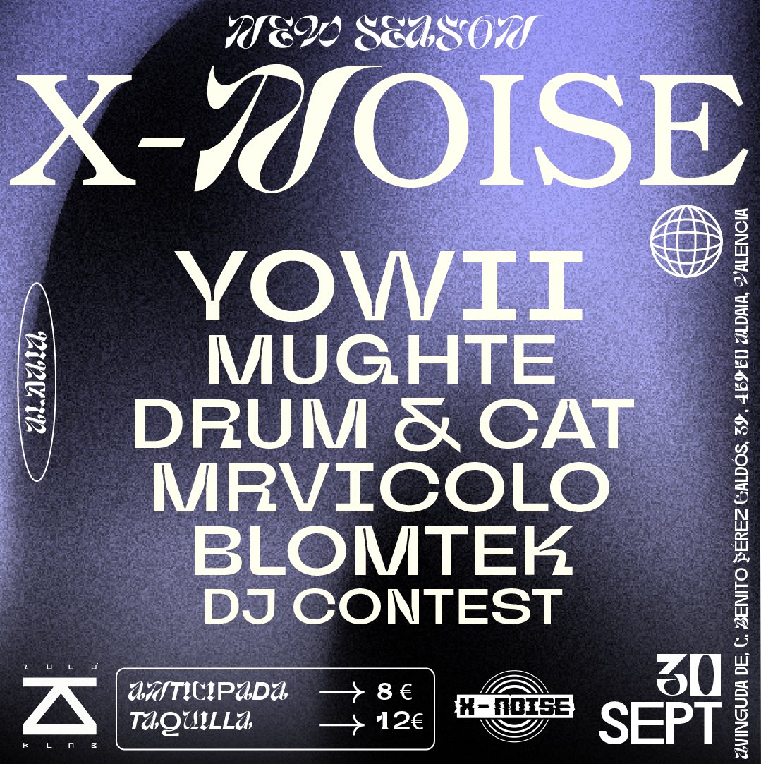 Se lía el 30/09/22 🎫👉🏻 eventbrite.com/e/x-noise-open…