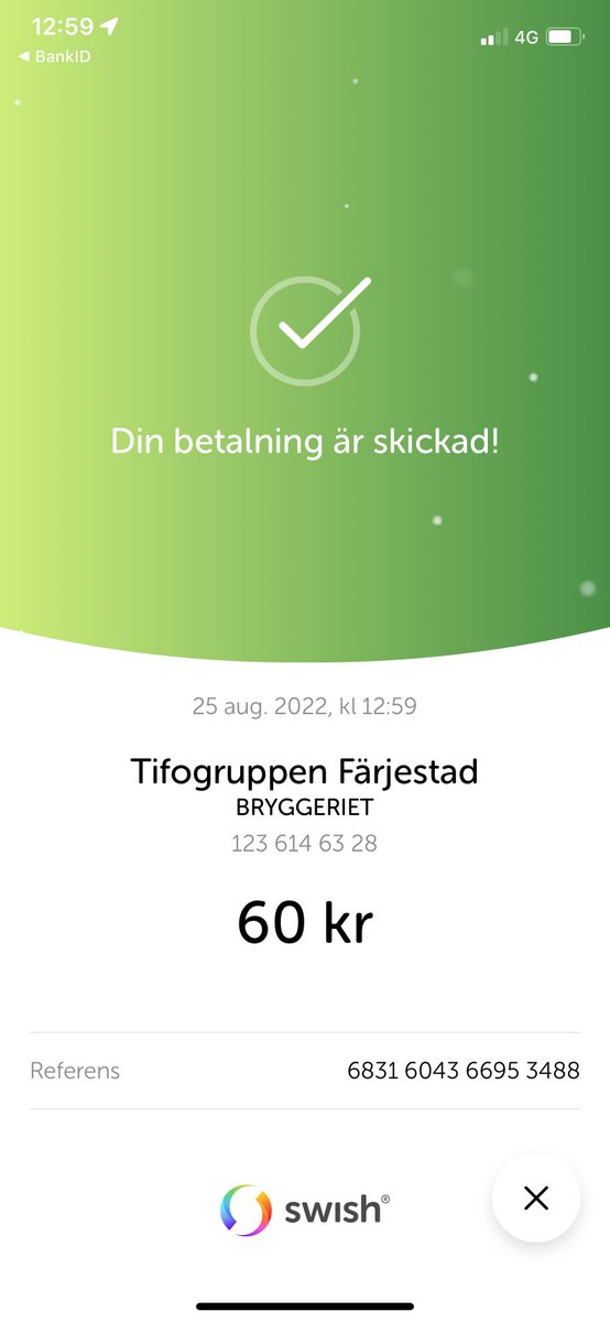 Swisha på!! 🔥🔥 #FBKTifo2022
