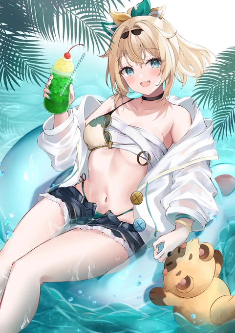 サマーいろはちゃん #いろはにも絵を #風真いろは 