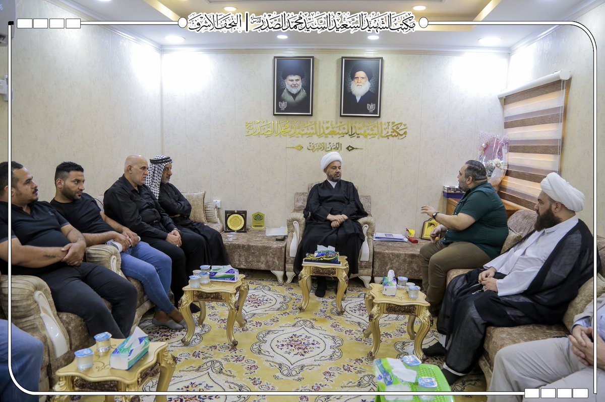 alsaderoffice's tweet photo. يستمر مكتب الشهيد السعيد السيد محمد الصدر (قدس سره) في النجف الاشرف باستقبال النخب والوفود من مختلف فئات وشرائح وطبقات المجتمع . 

حيث استقبل المكتب الشريف صباح اليوم الخميس عددًا من طلبة الحوزة العلمية والشخصيات الاكاديمية والعشائرية والاجتماعية وعموم المواطنين . https://t.co/0K002uzHhh